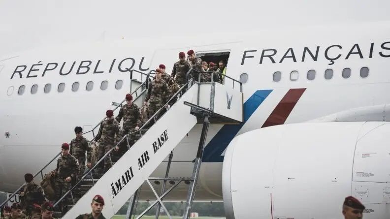 French airborne troops arrive in Estonia to train EDF reservists